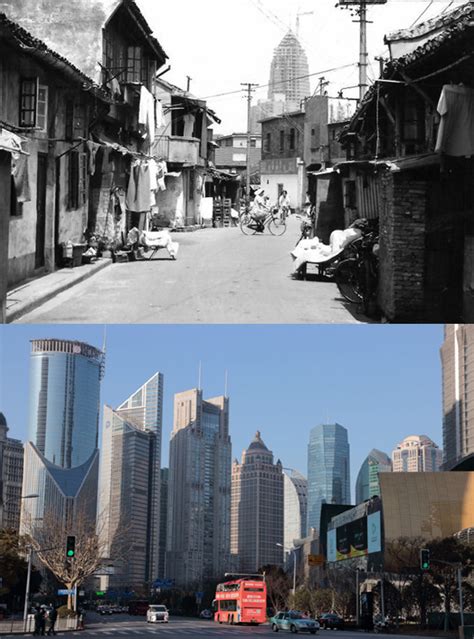 china urban area in 1980s vs now